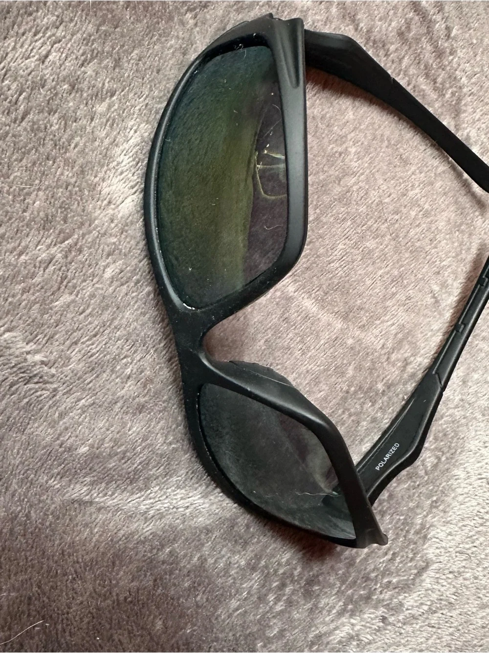 Shady Rays X Series Black Polarized Sport Wrap Sunglasses S/R Logo Unisex